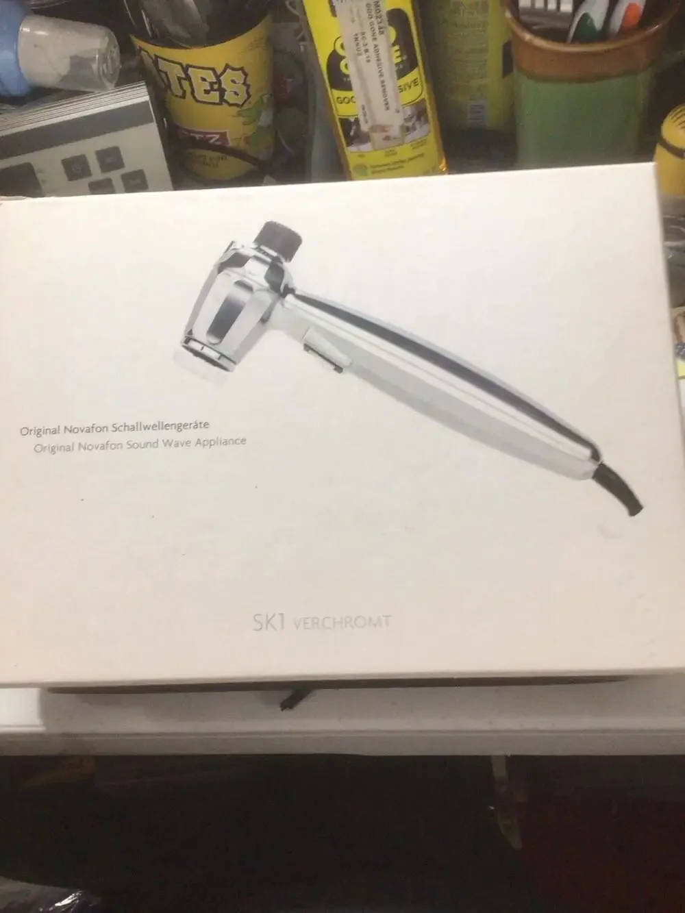 Novafon SK1 Sound Wave Appliance Vibration Massager Verchromt (Chrome)